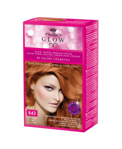 Vopsea de par Kallos Glow - Roscat Coral 843