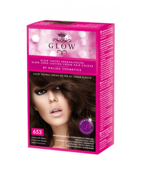 Vopsea de par Kallos Glow - Saten Ciocolatiu 653