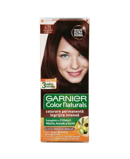 Vopsea Garnier Color Naturals 4.15 ciocolata amaruie
