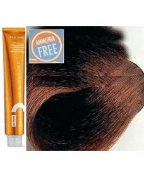 Vopsea de par Compagnia del Colore fara amoniac Cupru - Blond inchis 6.4
