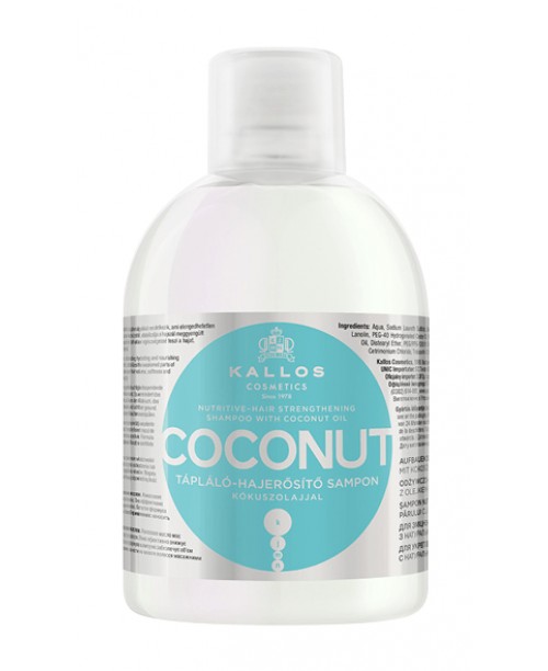 Sampon Kallos de intarire a parului cu ulei de cocos 1000ml