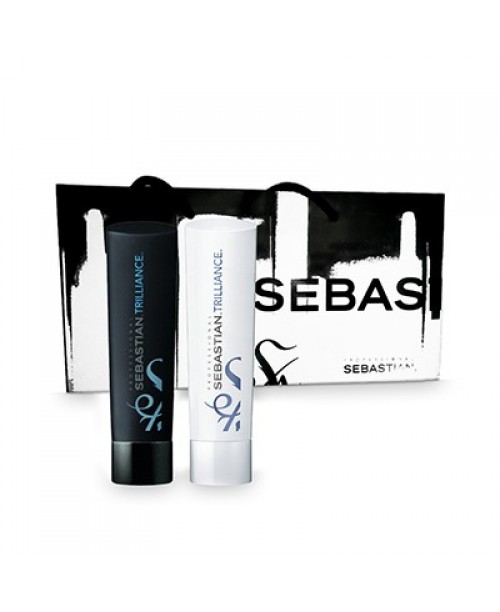 Pachet Sebastian Trilliance shampoo 250ml+Trilliance conditioner 250ml+Punga CADOU